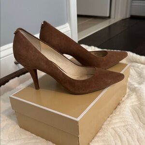 Michael Kors Brown Suede Heels 8M